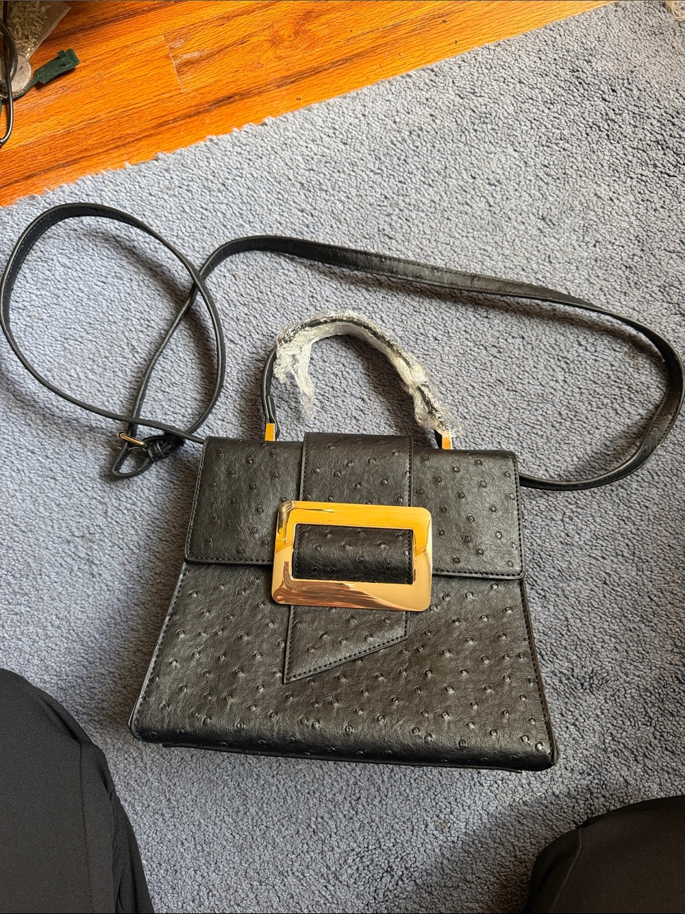 Black handbag